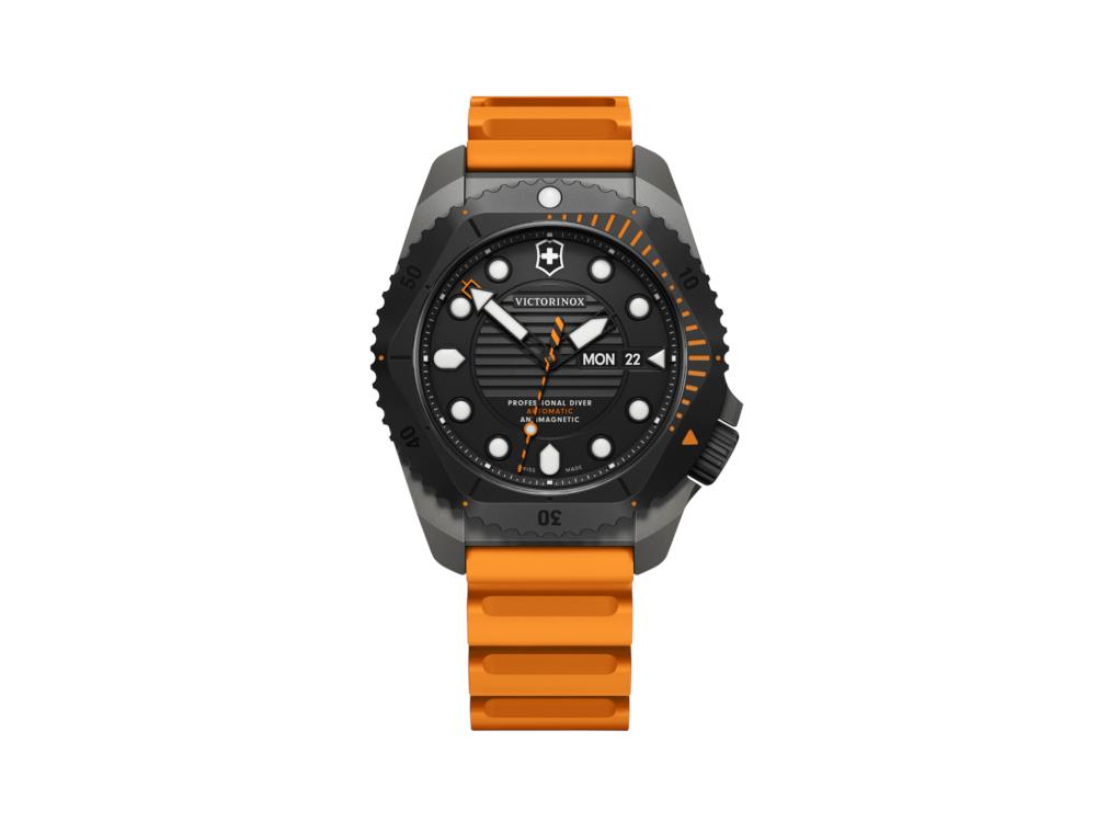 Victorinox Dive Pro Automatik Uhr, Titan, Schwarz, 43 mm, 30 atm, V241996
