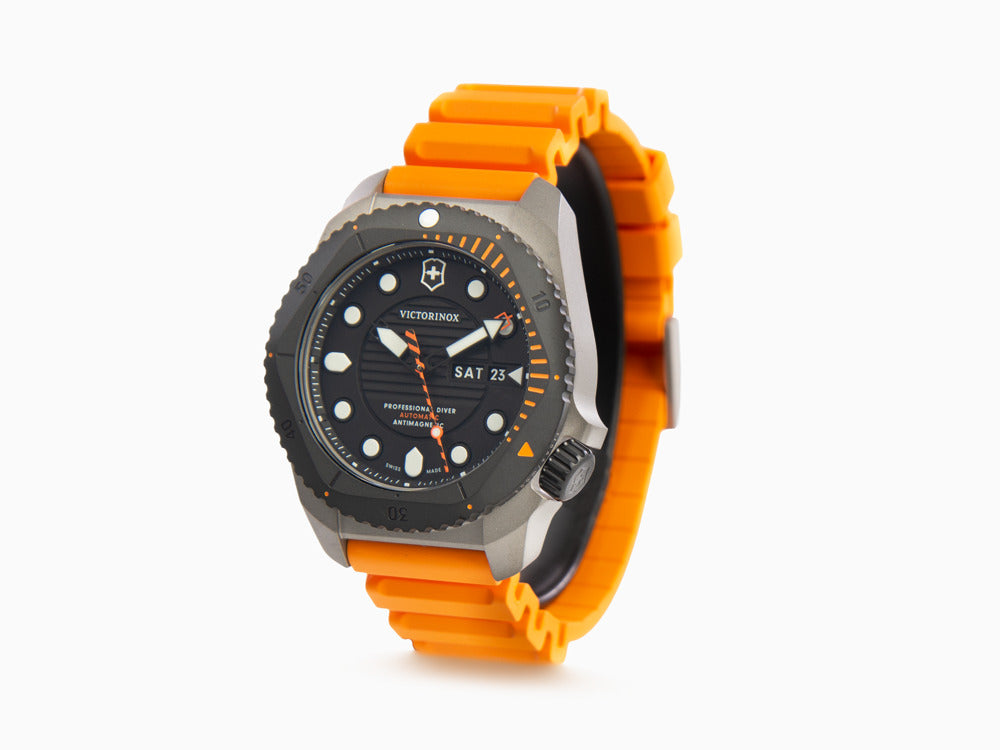 Victorinox Dive Pro Automatik Uhr, Titan, Schwarz, 43 mm, 30 atm, V241996