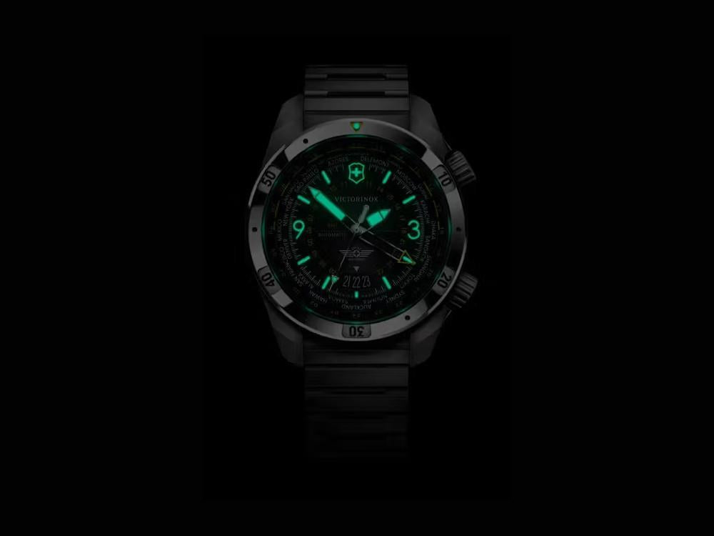 Victorinox Air Pro Automatik Uhr, Edelstahl 316L , Schwarz, V242004