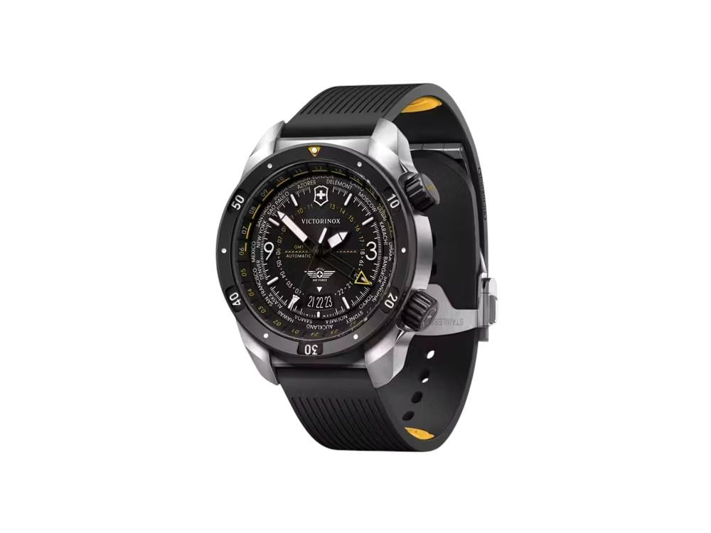 Victorinox Air Pro Automatik Uhr, Edelstahl 316L , Schwarz, 43 mm, V242005
