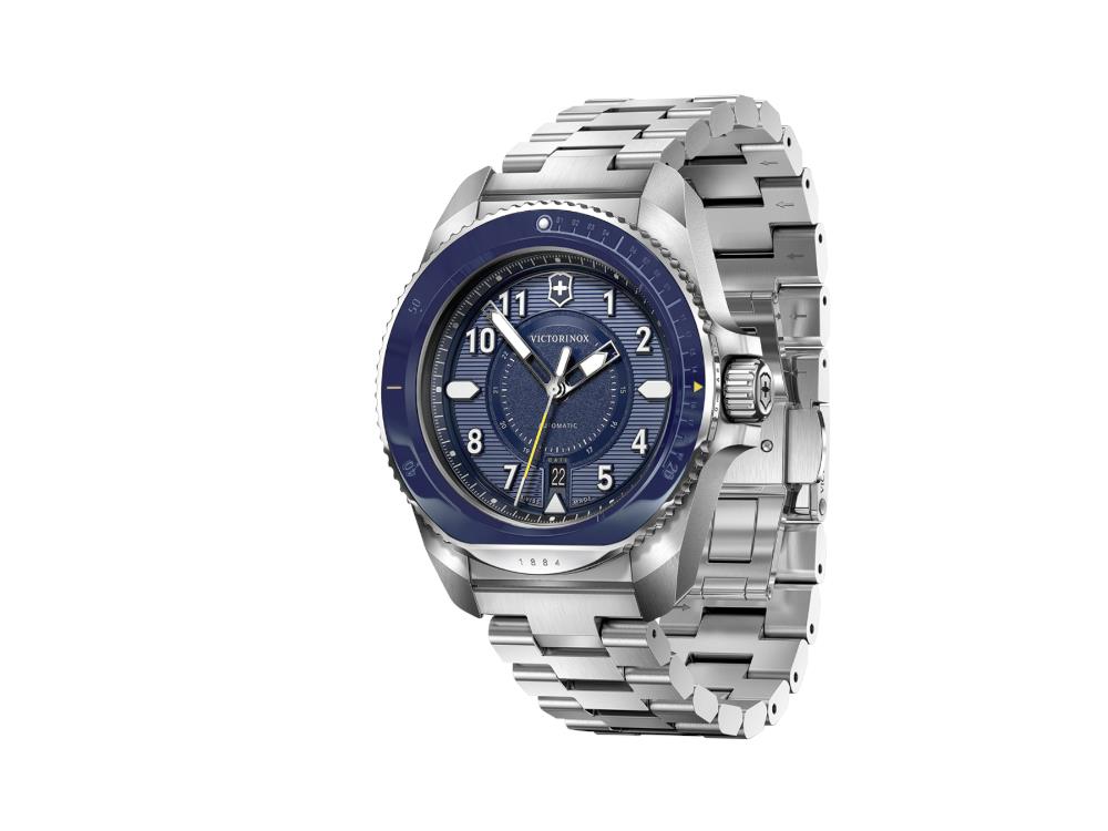 Victorinox Journey 1884 Automatik Uhr, Blau, 43 mm, 20 atm, V242010