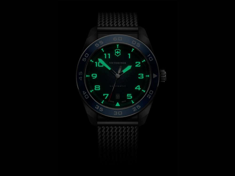 Victorinox Swiss Army Automatik Uhr, Blau, 42 mm, 10 atm, V242045