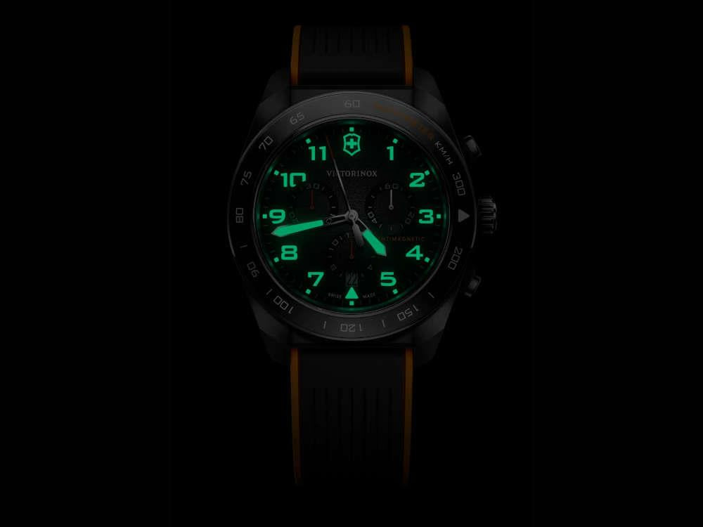 Victorinox Swiss Army Quartz Uhr, Schwarz, 42 mm, Chronograph, V242050