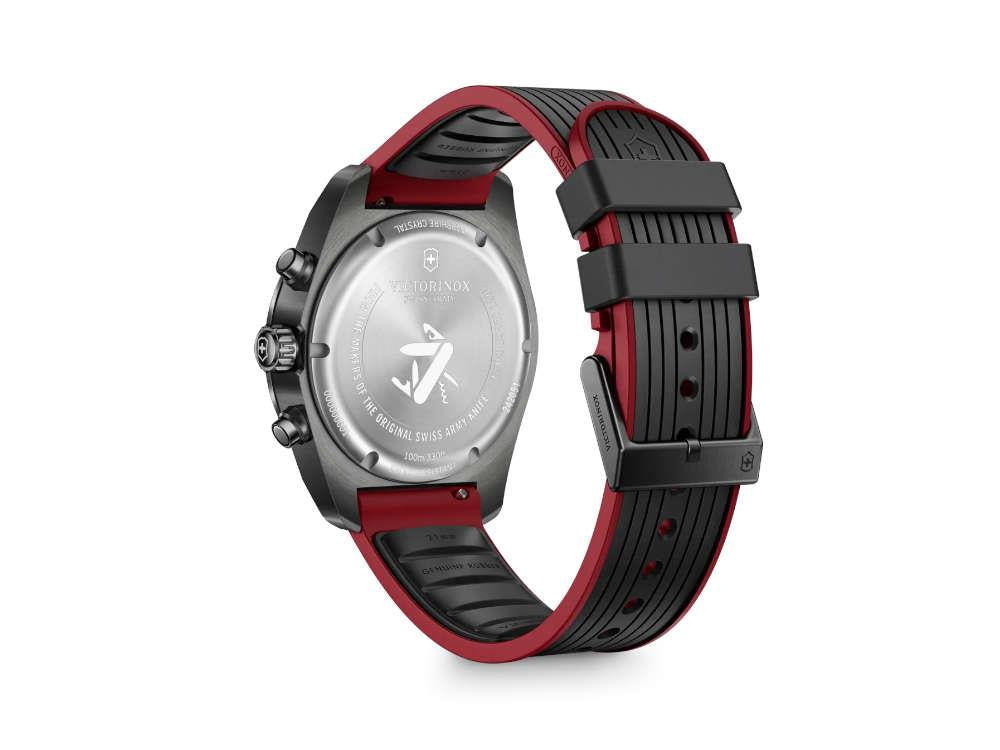 Victorinox Swiss Army Quartz Uhr, Schwarz, 42 mm, Chronograph, V242051