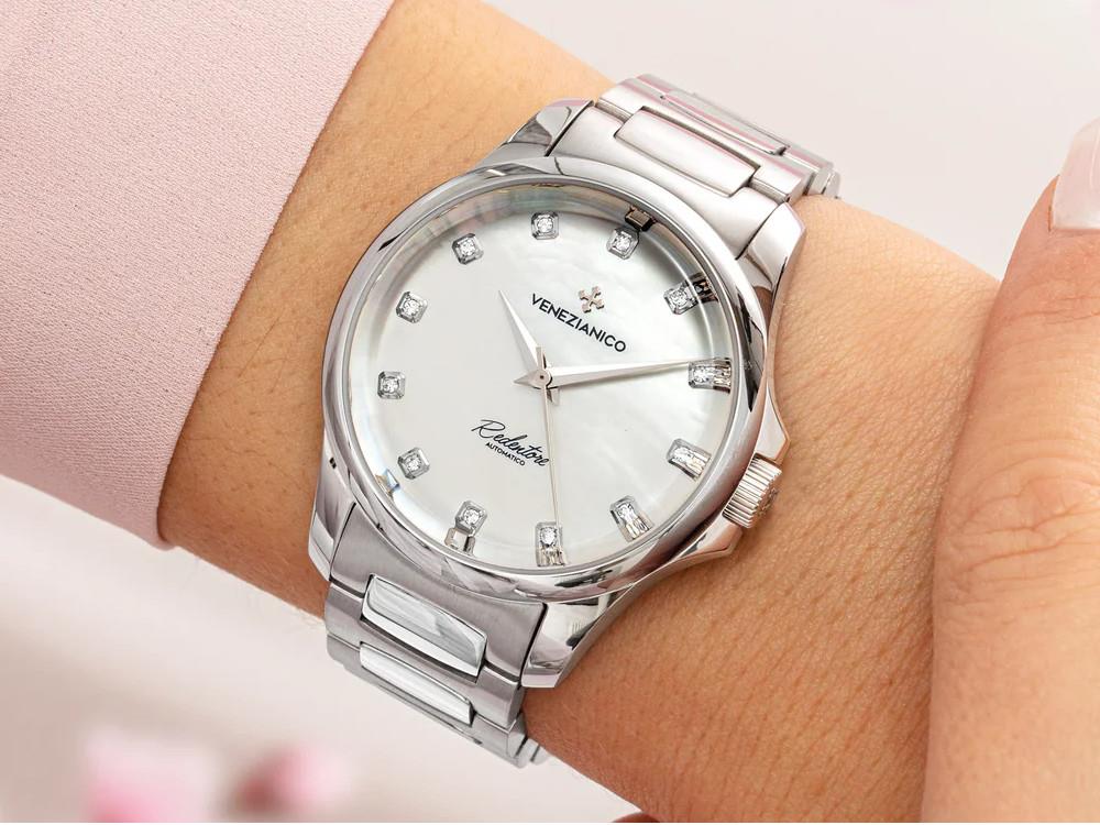 Venezianico Redentore Automatik Uhr, 36 mm, Weiss, 1121520C