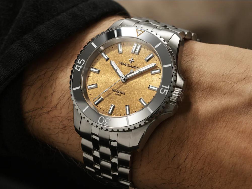 Venezianico Nereide Aureo Automatik Uhr 39 mm, Gold, 3121590S