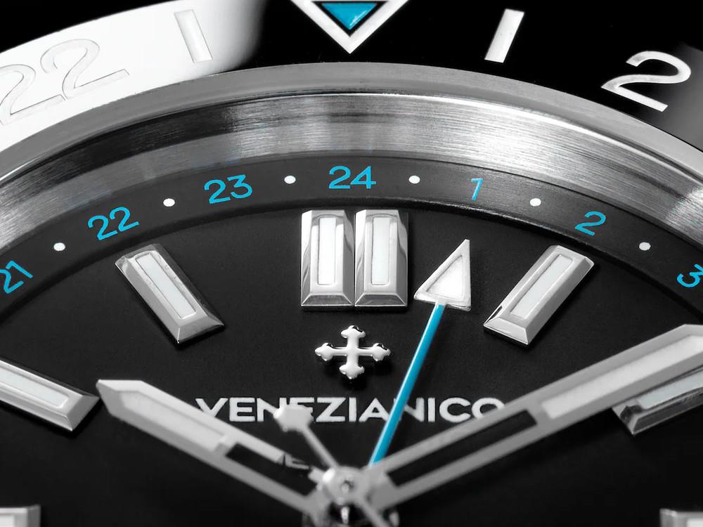 Venezianico Nereide Automatik GMT Ceratung™ Uhr, 42 mm, Schwarz, 4521500S