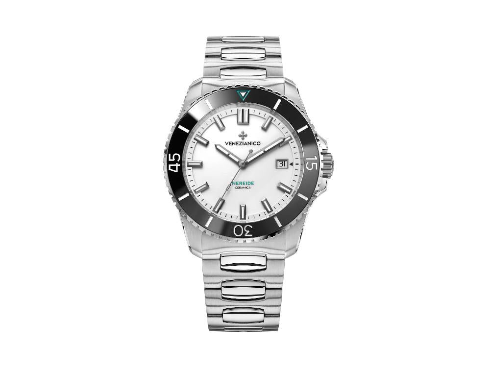Venezianico Nereide Ceramica Automatik Uhr, 42 mm, Weiss, 4521531C