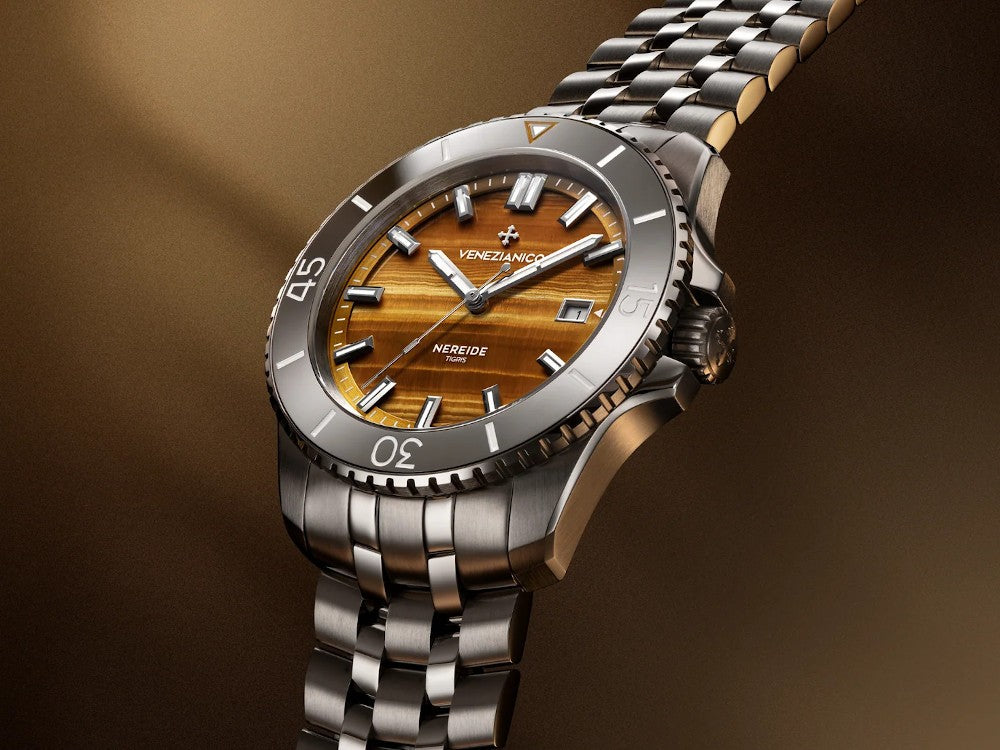 Venezianico Nereide Tigris Automatik Uhr, 42 mm, Braun, 4521543S
