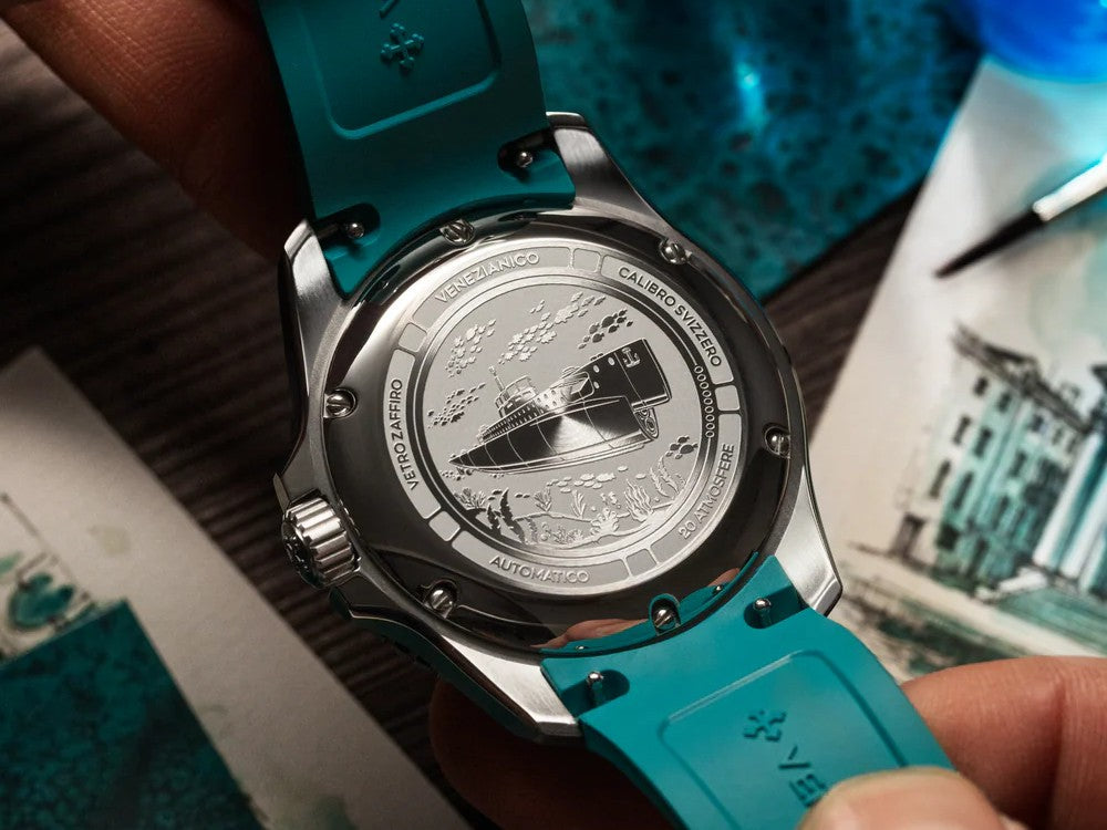 Venezianico Nereide Verdigris Automatik Uhr, 42 mm, Türkis, 4521549