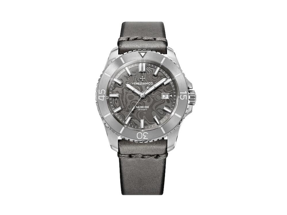 Venezianico Nereide Damasco Automatik Uhr, 42 mm, Grau, 4521565