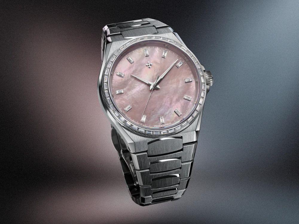 Venezianico Arsenale Moissanite Automatik Uhr, 37 mm, Rose, 6121513C