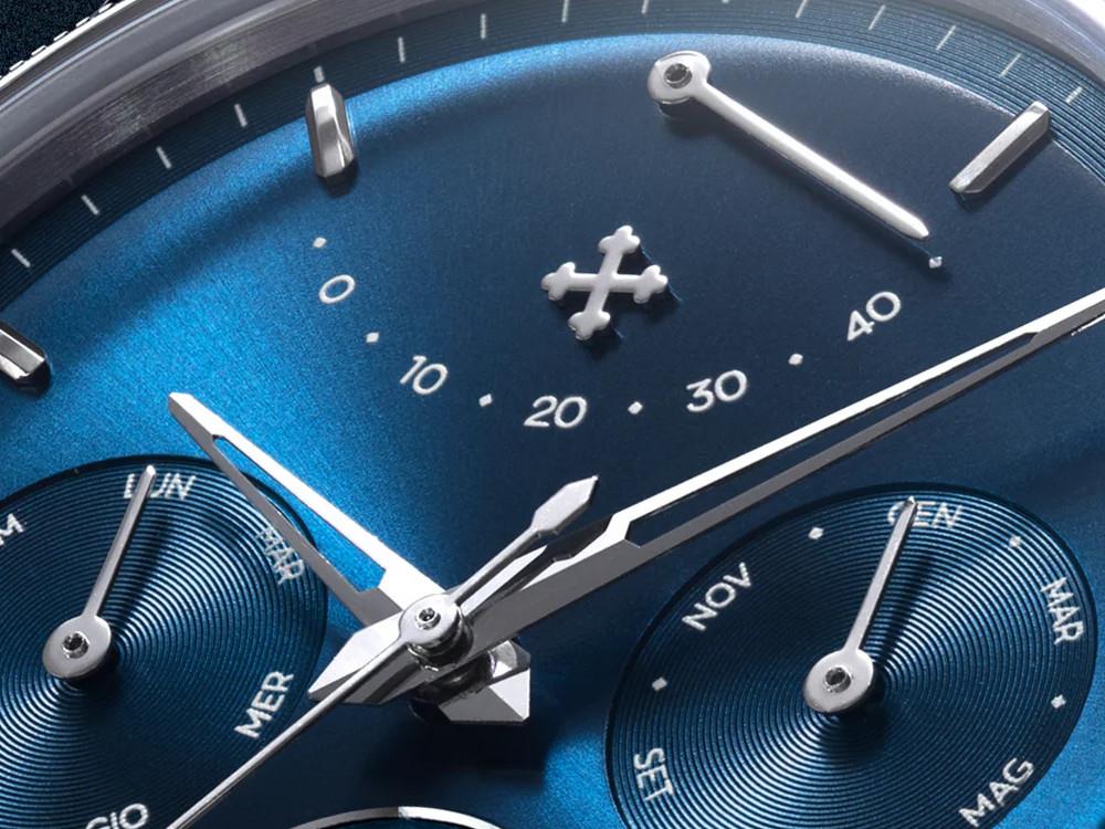 Venezianico Arsenale Calendario Automatik Uhr, 40 mm, Blau, 6221580C