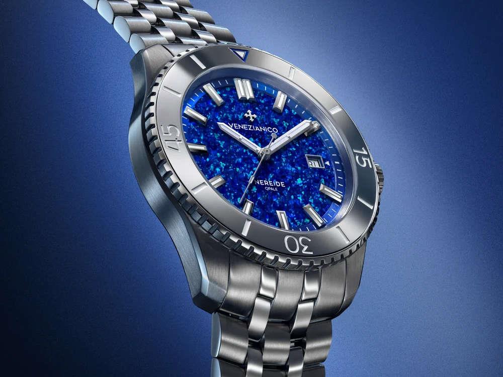 Venezianico Nereide Opale Blu Automatik Uhr, 42 mm, Limitierte Edition