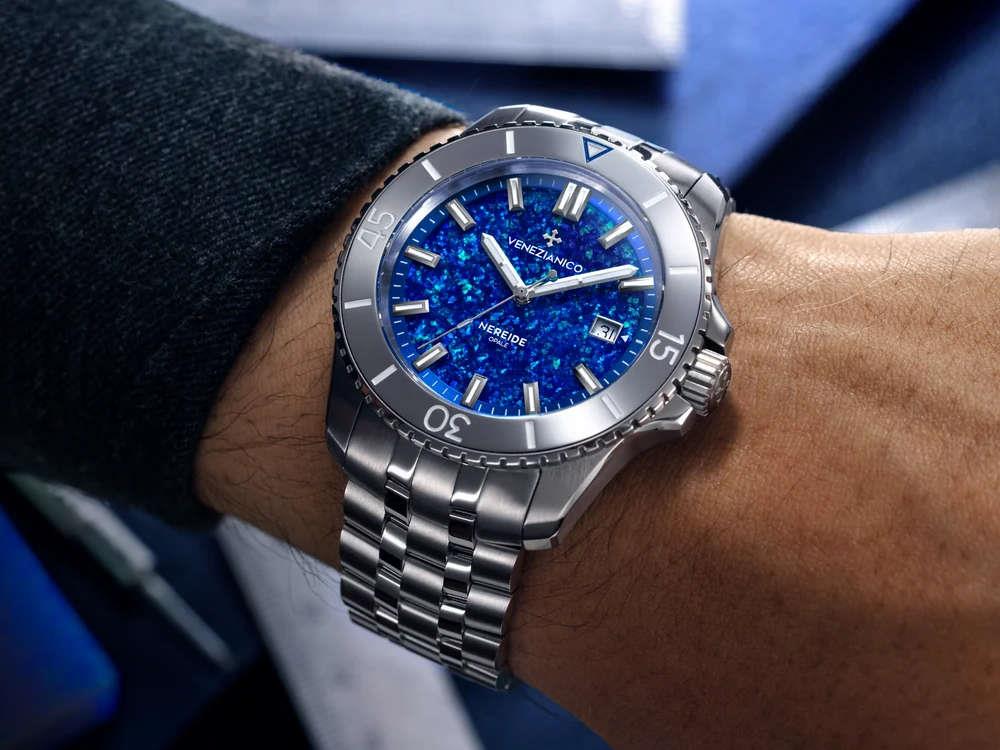 Venezianico Nereide Opale Blu Automatik Uhr, 42 mm, Limitierte Edition