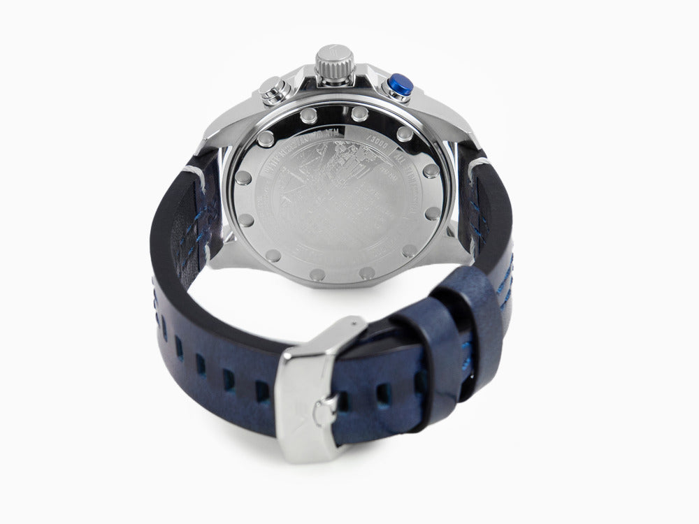 Vostok Europe Rocket N-1 Quartz Uhr, Blau, 46 mm, Chronograph, 6S21-225A708