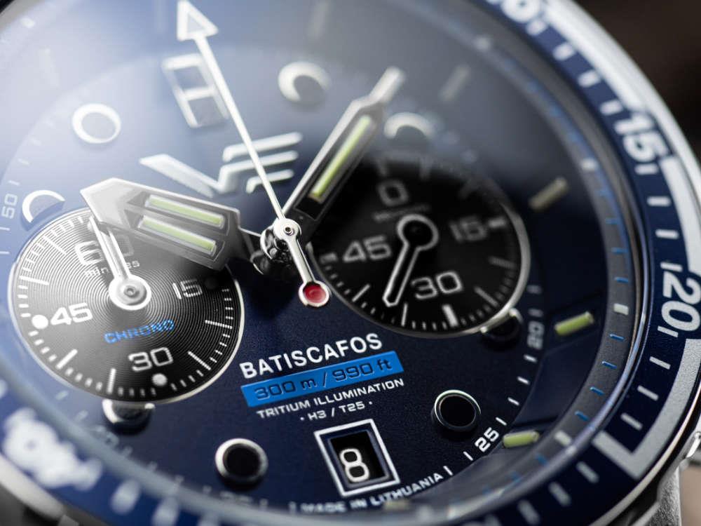 Vostok Europe Batiscafos Quartz Uhr, Blau, 49.7 mm, 6S21-511A772-L-BL