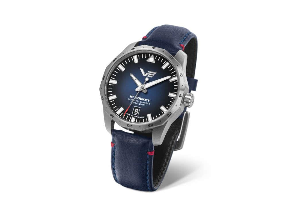 Vostok Europe Rocket N1 Compact Automatik Uhr, Blau, 39 mm, NH35-125A748-L-BL