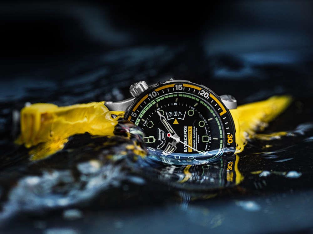 Vostok Europe Batiscafos Automatik Uhr, Schwarz, 49.7 mm, NH35-511E767-L-BK