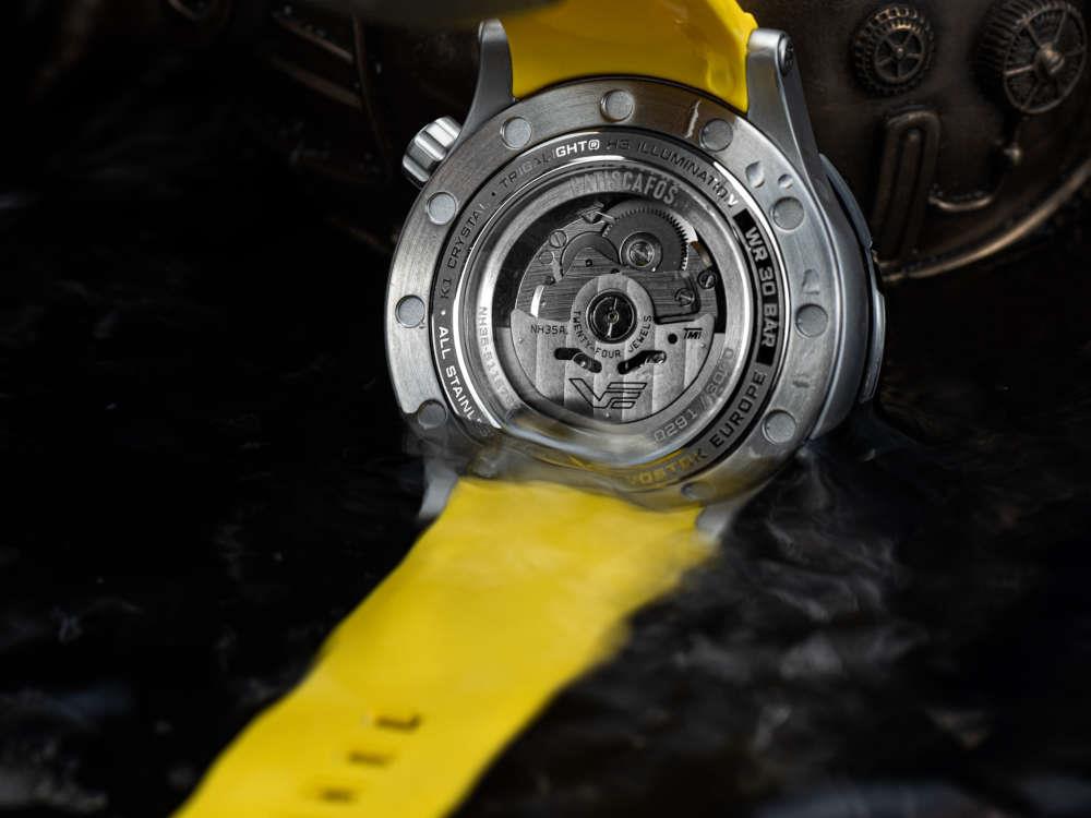 Vostok Europe Batiscafos Automatik Uhr, Schwarz, 49.7 mm, NH35-511E767-L-BK