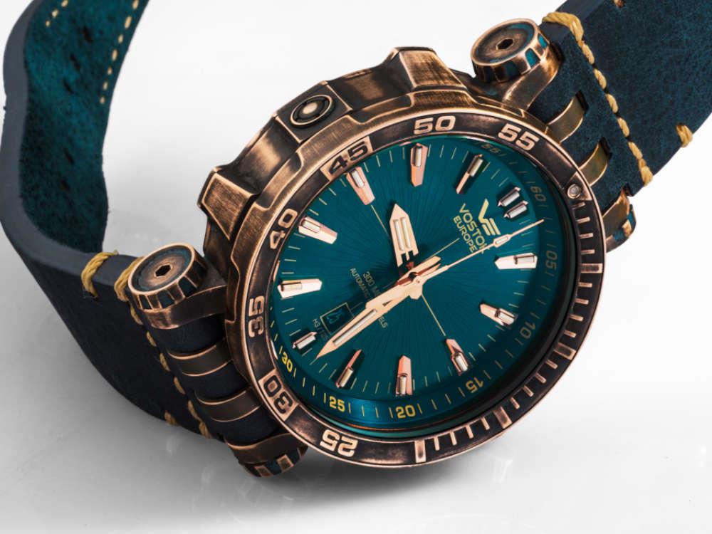 Vostok Europe Energia Automatik Uhr, Bronze, Türkis, NH35A-575O286
