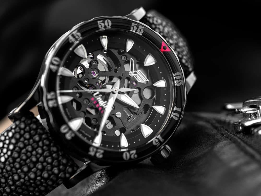 Vostok Europe Undiné Rebel Automatik Uhr, Limitierte Edition, NH72-515D766-L-BK