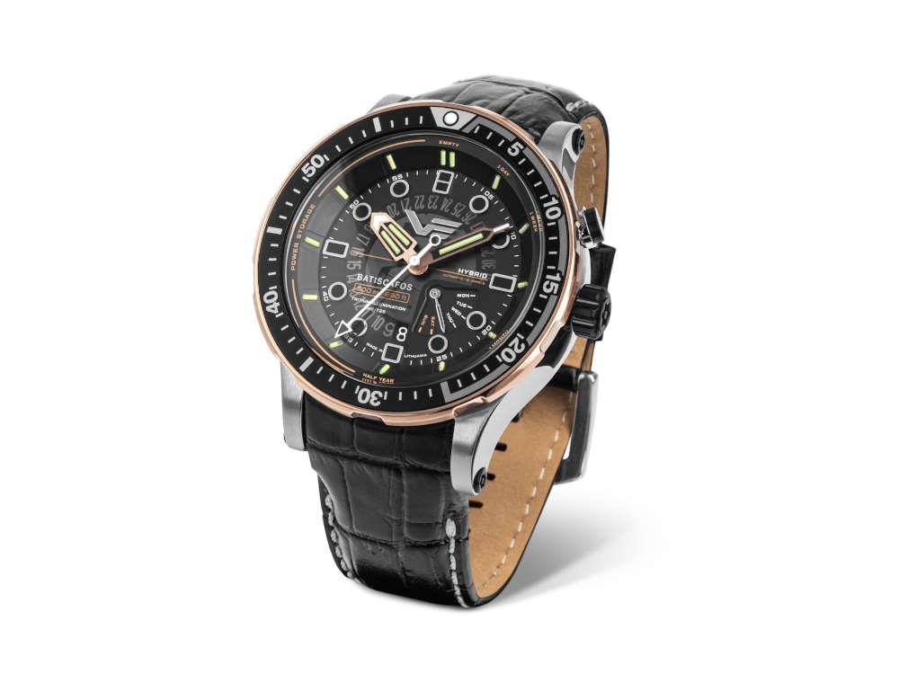 Vostok Europe Batiscafos Quartz Uhr, Schwarz, 49.7 mm, PX84-511E769-L-BK