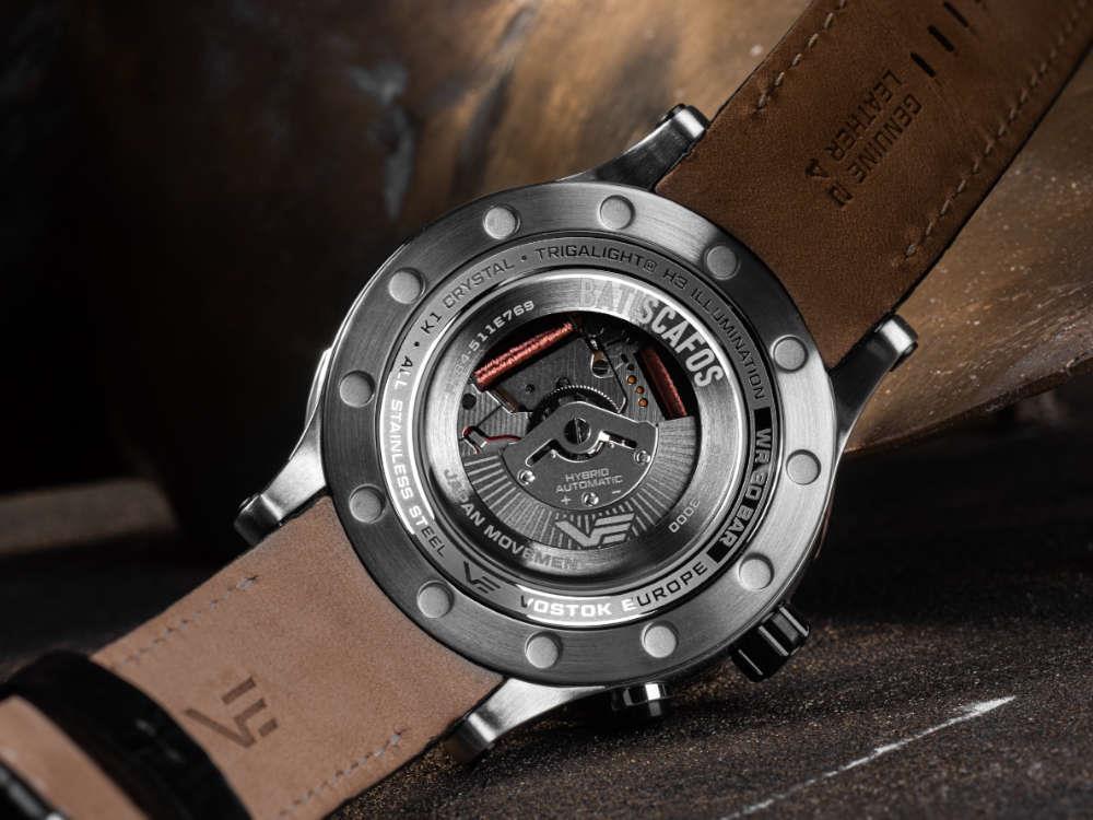 Vostok Europe Batiscafos Quartz Uhr, Schwarz, 49.7 mm, PX84-511E769-L-BK