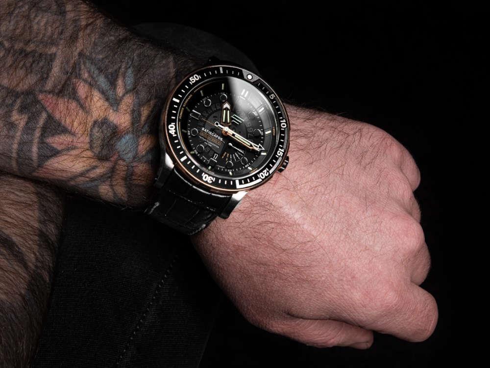 Vostok Europe Batiscafos Quartz Uhr, Schwarz, 49.7 mm, PX84-511E769-L-BK