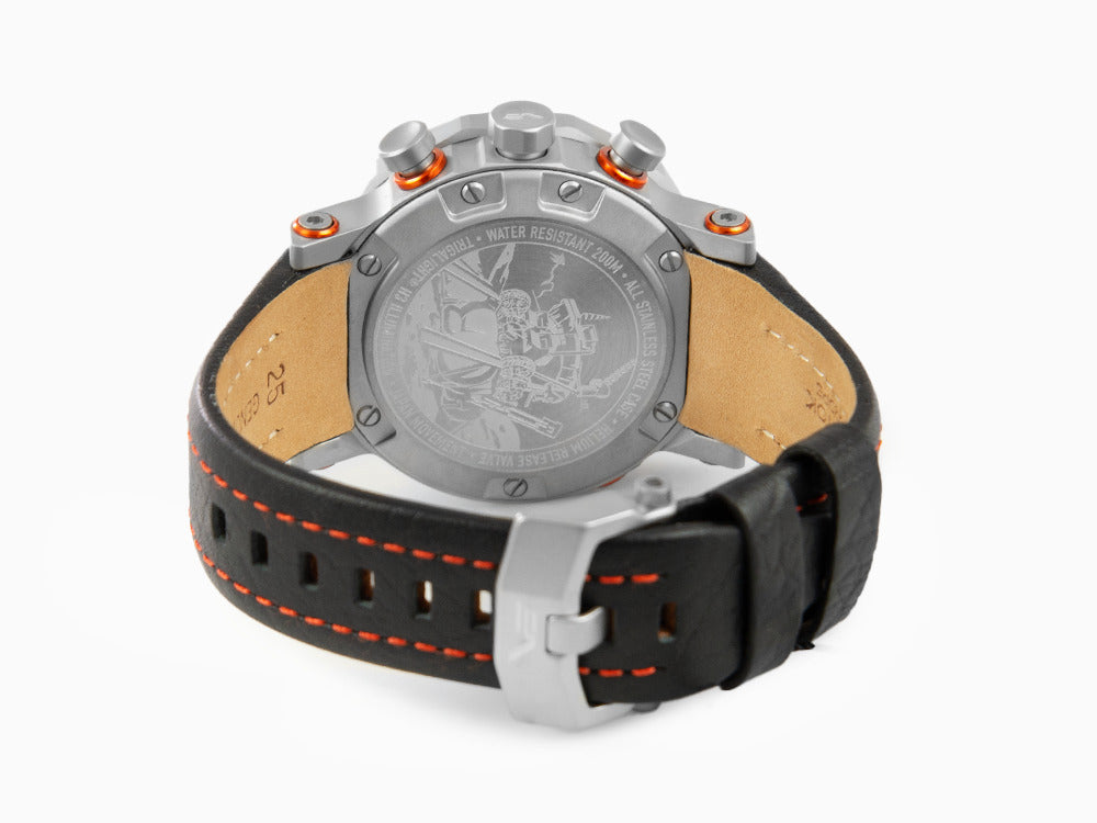 Vostok Europe Lunokhod-2 Quartz Uhr, Grau, 49 mm, Tritium, Chrono, YM86-620A506