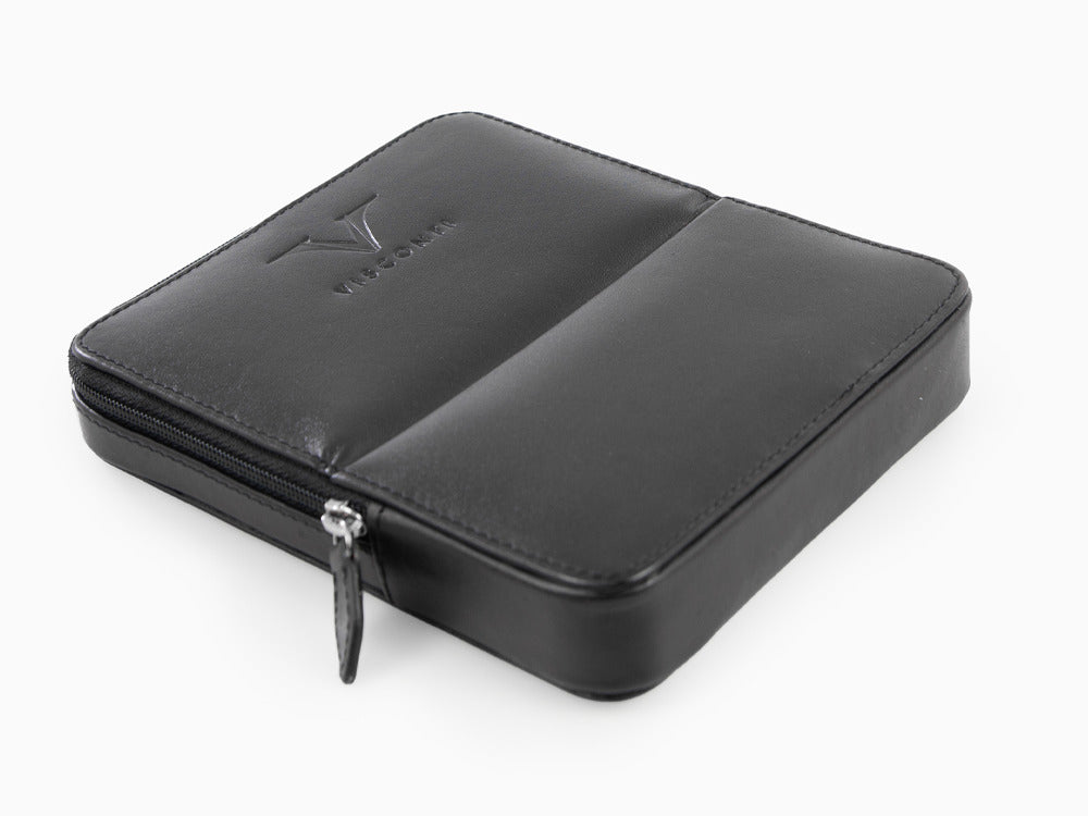 Visconti Accesorios Etui, Leder, Starr, 6 Schreibgeräte, Schwarz, KL40-06