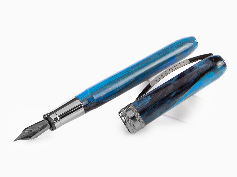 Visconti Rembrandt-S Blue Füllfederhalter, Edelharz, Blau, KP10-26-FP