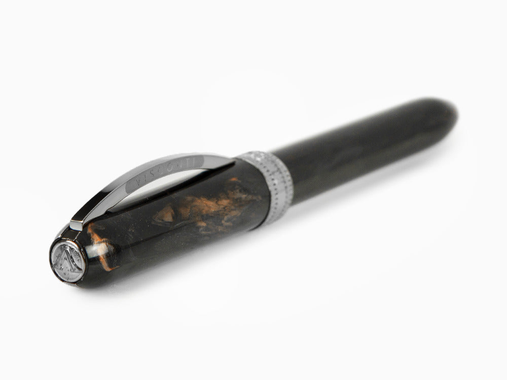 Visconti Rembrandt-S Black Roller, AcrylEdelharz, Ruthenium Akzenten, KP10-27-RB