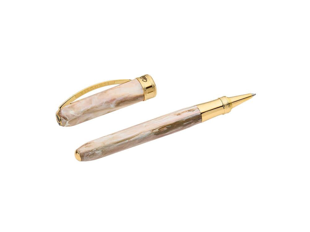 Visconti Comedia Virgilio Roller, Acryl-Edelharz, Rose, Vergoldet, KP10-53-RB