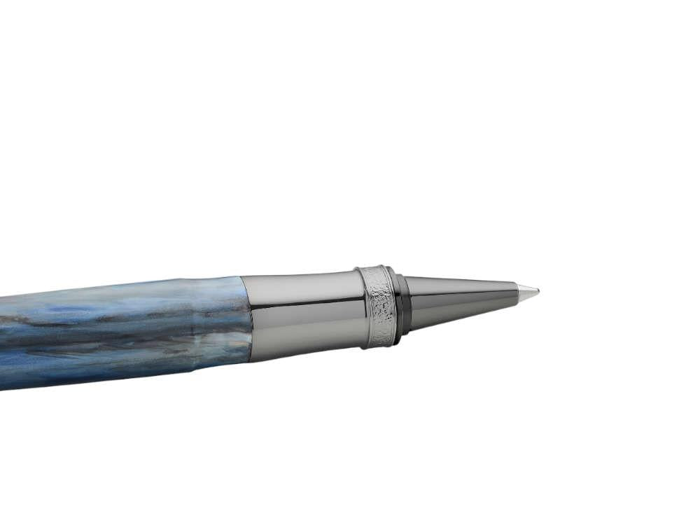 Visconti Comedia Caronte Roller, Blau, Ruthenium Akzenten, KP10-54-RB