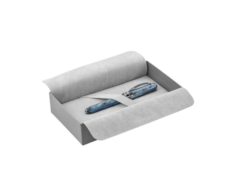 Visconti Comedia Caronte Roller, Blau, Ruthenium Akzenten, KP10-54-RB