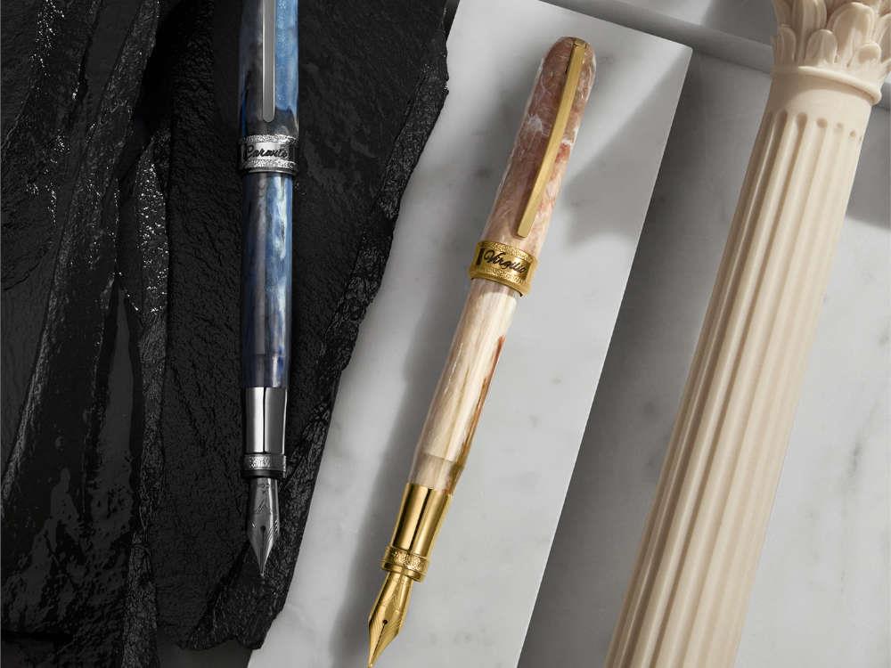 Visconti Comedia Caronte Roller, Blau, Ruthenium Akzenten, KP10-54-RB