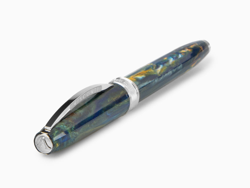 Visconti Van Gogh Starry Night Roller, Edelharz, Palladium, Blau KP12-04-RB