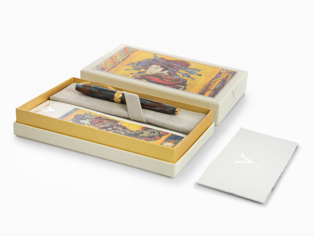 Set Visconti Van Gogh Oiran Roller, Vergoldet, VeilchenblauKP12-22-RB