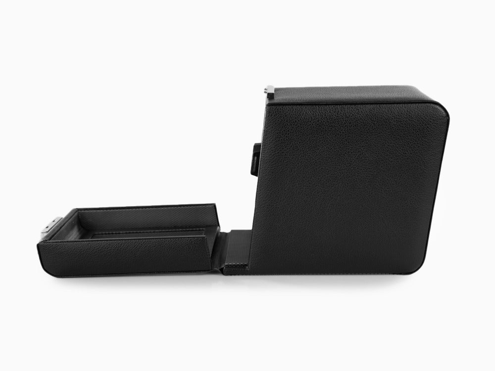 WOLF Viceroy Uhrenbeweger, 1 Uhr, Schwarz, Vegane Leder, 456002