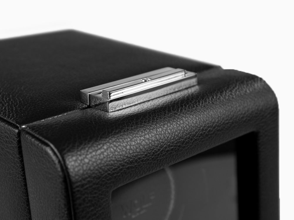 WOLF Viceroy Uhrenbeweger, 1 Uhr, Schwarz, Vegane Leder, 456002