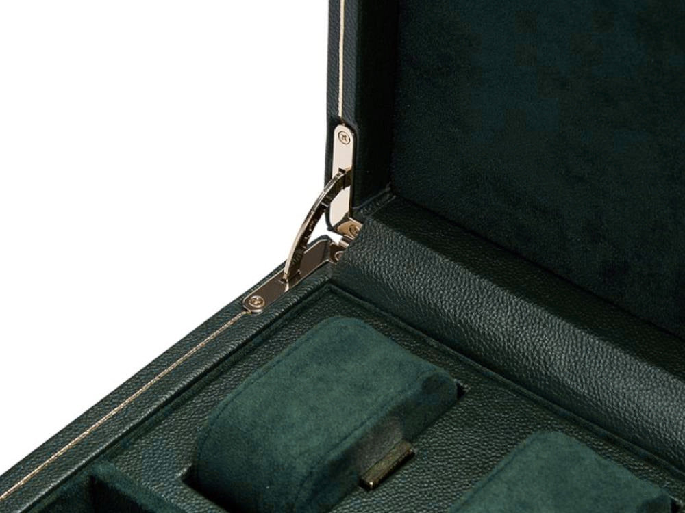 WOLF British Racing Uhrenbeweger, 1 Uhr, Grün, Vegane Leder, 792141