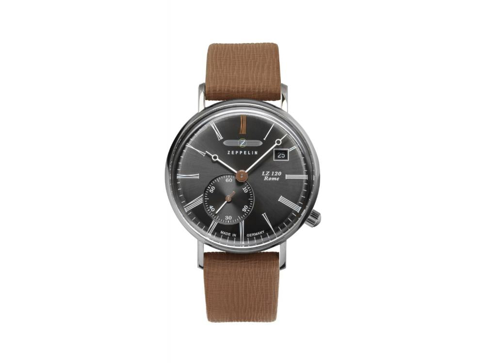 Zeppelin LZ120 Rome Lady Quartz Uhr, Sonnenschliff, 36 mm, 7135-2