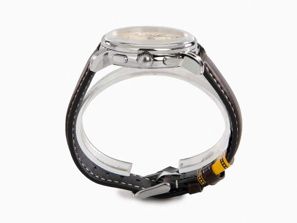 Zeppelin LZ126 Los Angeles Quartz Uhr, Cremefarben, 42 mm, Chronograph, 7614-5