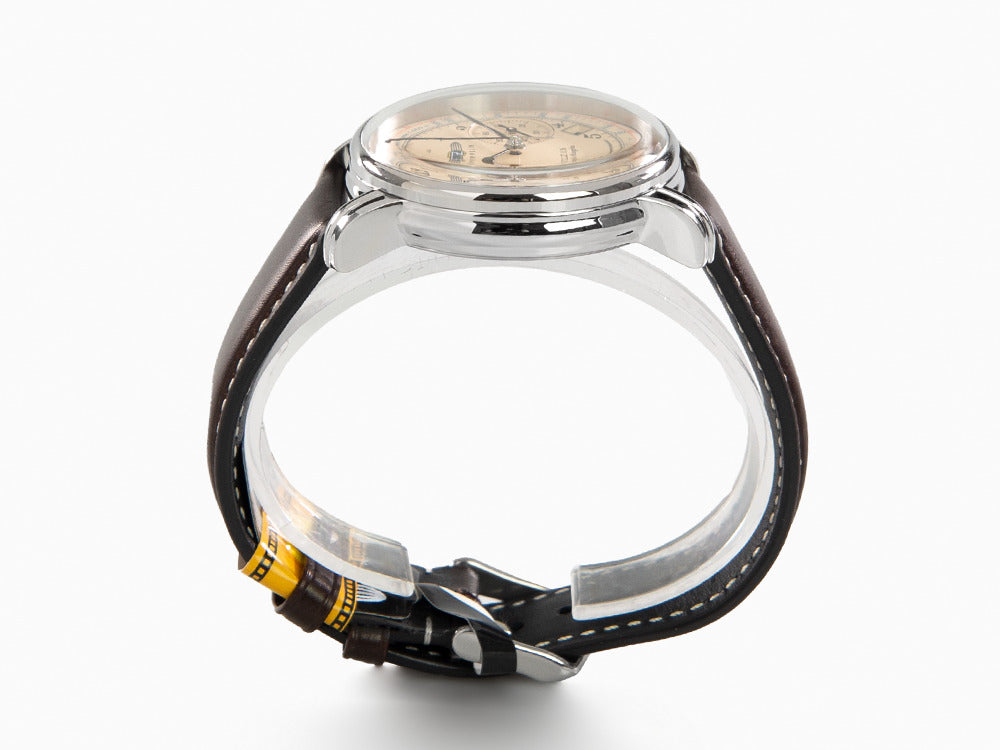 Zeppelin LZ126 Los Angeles Quartz Uhr, Cremefarben, 42 mm, Chronograph, 7614-5