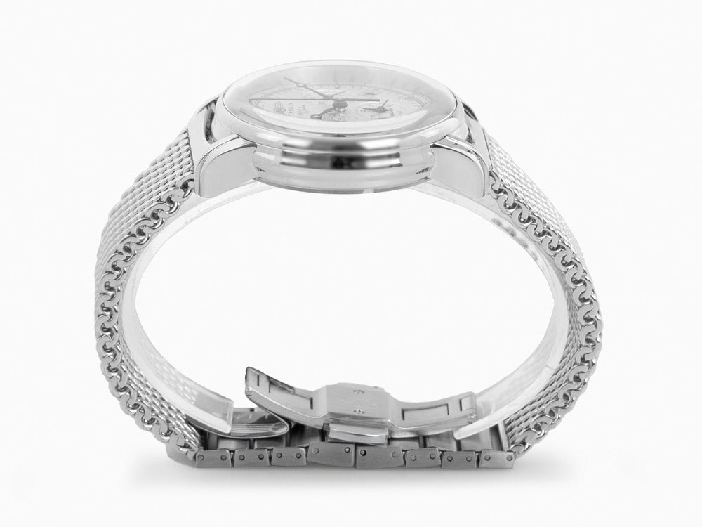 Zeppelin 100 Years Zeppelin Ed. 1 Quartz Uhr, Silber, 42 mm, Tag, 7680M-1