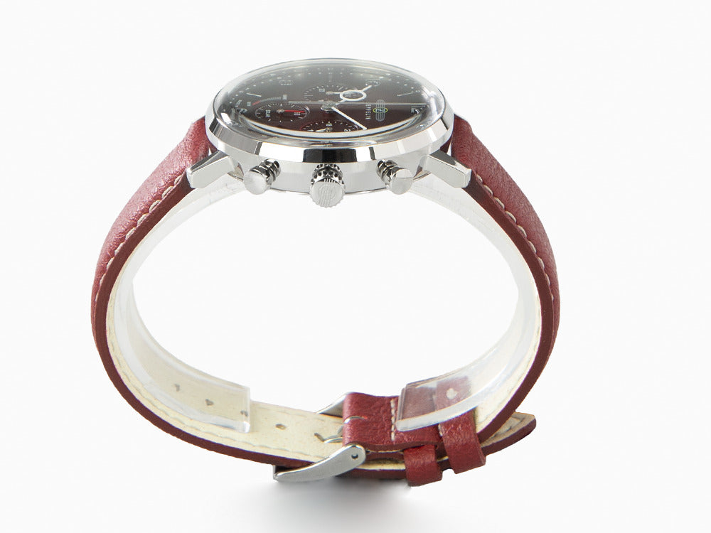 Zeppelin LZ 129 Hindenburg Quartz Uhr, Rot, 41 mm, Tag, Lederband, 8086-2n