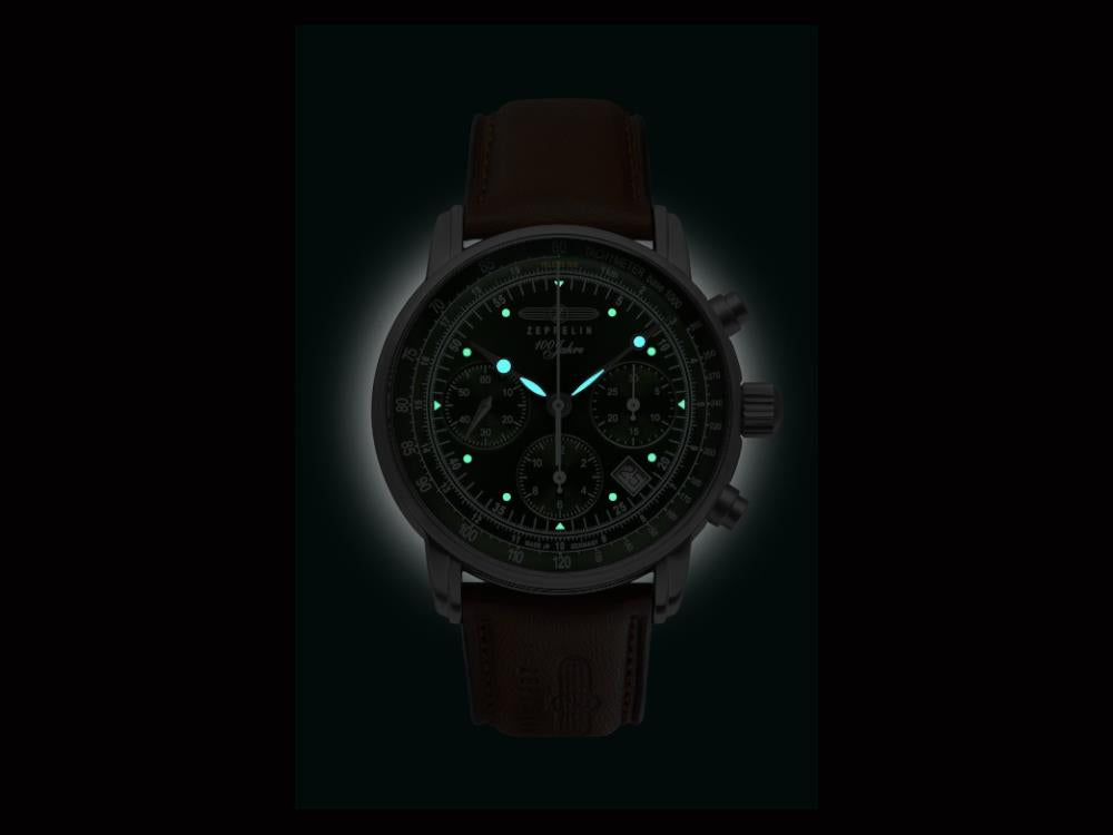 Zeppelin 100 Years Zeppelin Ed. 1 Automatik Uhr, 42 mm, Chronograph, 8618-4