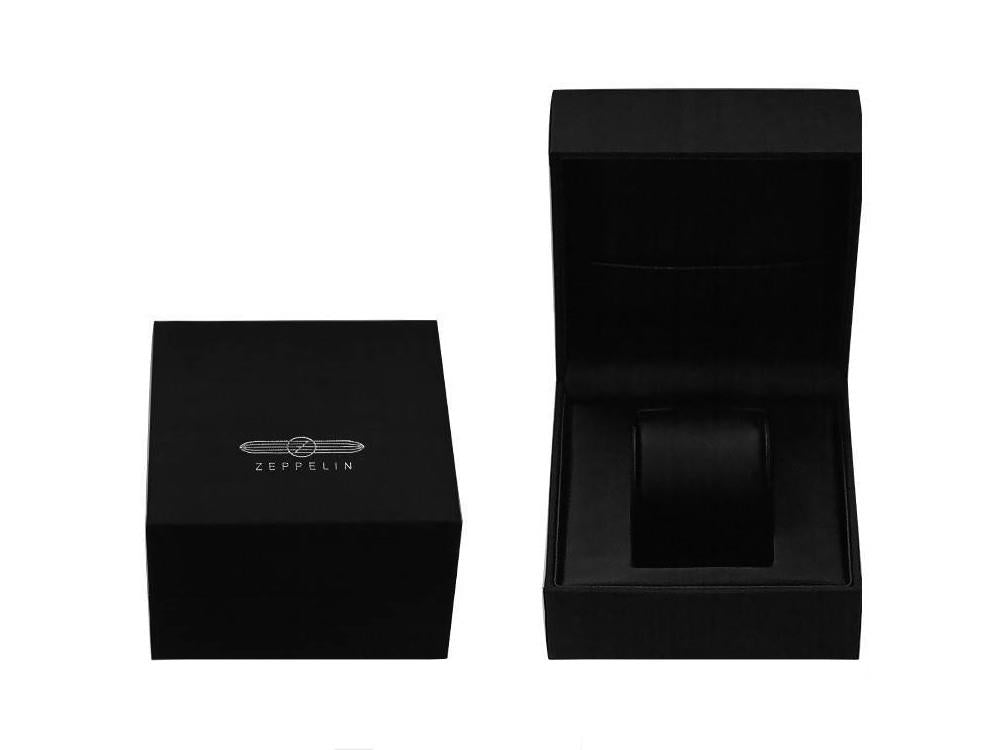 Zeppelin Captain Line Automatik Uhr, Schwarz, 42 mm, Lederband, 8662-2