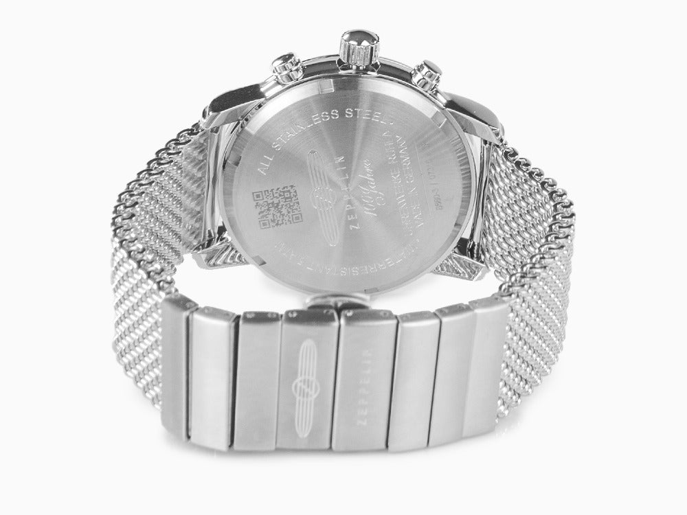 Zeppelin 100 Years Zeppelin Ed. 1 Uhr, Beige, 42 mm, Tag, Milanaise, 8680M-3